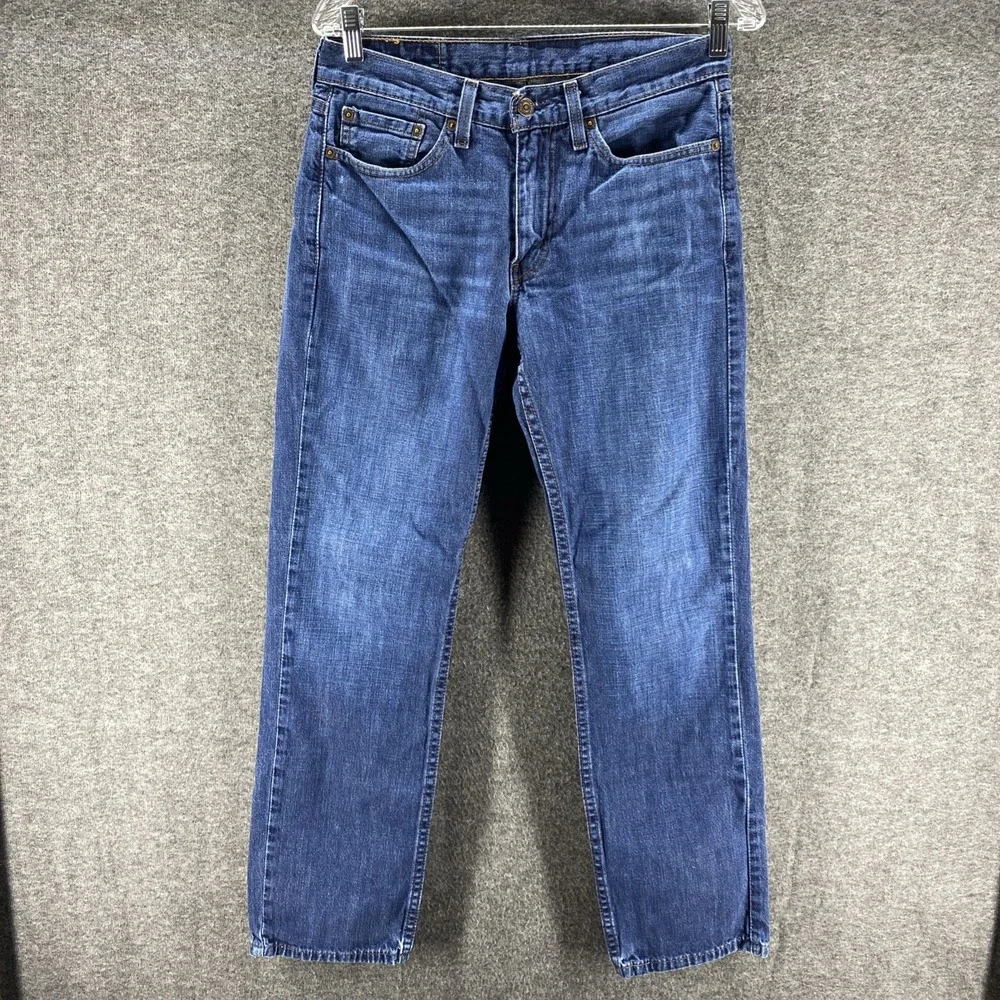 Levis Jeans Mens 31x30 Blue 514‎ Mid Rise Western Cowboy Straight Denim